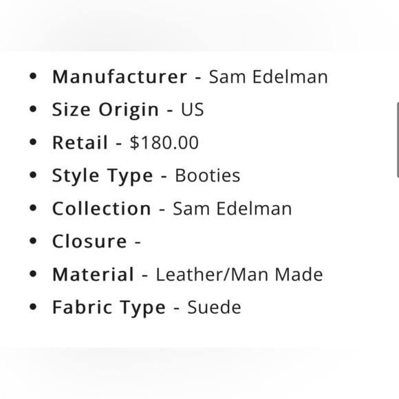 SAM EDELMAN BLACK SUEDE LEATHER JAY ANKLE BOOTIES 5 MEDIUM - Picture 10 of 10